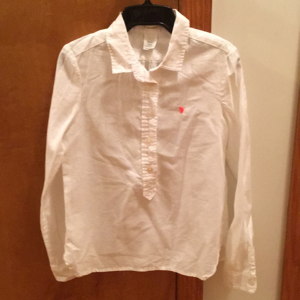 Girls Crewcuts cotton button up shirt